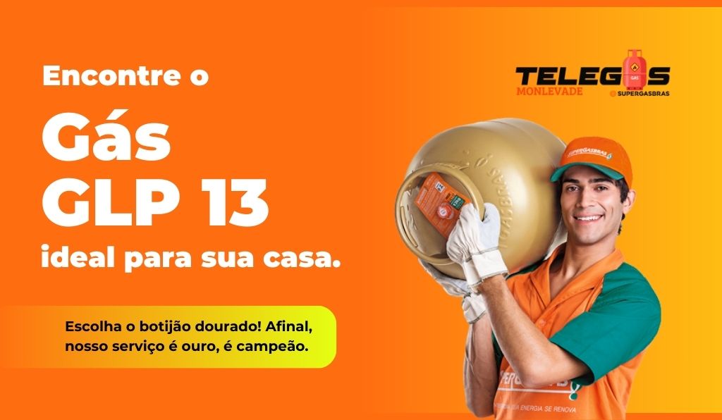 Gás GLP 13 ideal para sua casa