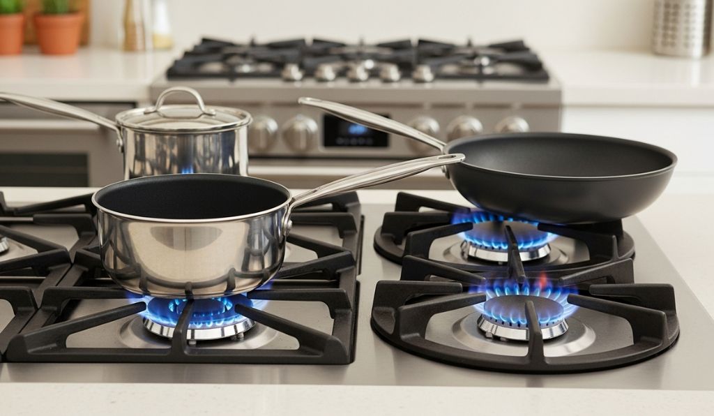 Use panelas adequadas ao tamanho da chama Use panelas adequadas ao tamanho da chama